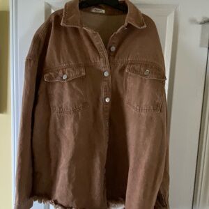 Zeagoo Chestnut Jean Jacket perfect for fall.